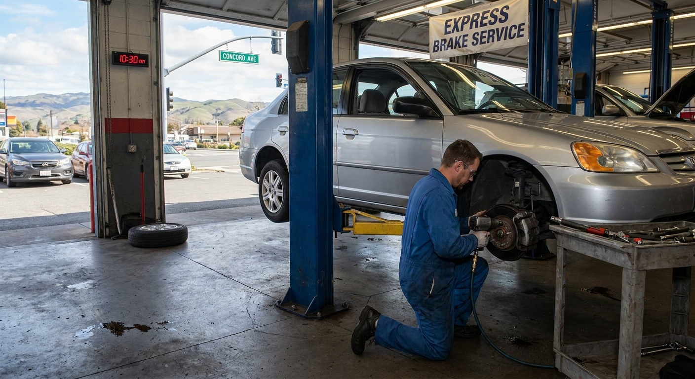 Fast Brake Repairs Done in One Hour Near Concord